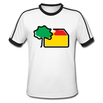 Männer Retro T-Shirt - Weiß/Schwarz