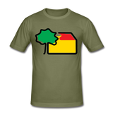 Männer Slim Fit T-Shirt - Stedman - khaki Grün