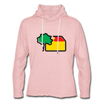 Unisex Light Sweatshirt Hoodie - Rosa-Creme meliert