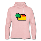 Unisex Light Sweatshirt Hoodie - Rosa-Creme meliert