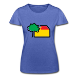 Frauen T-Shirt - Fruit of the Loom - Blau meliert