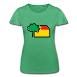 Frauen T-Shirt - Fruit of the Loom - Grün meliert