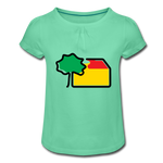 Mädchen T-Shirt mit Rüschen - Mintgrün