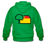 Männer Heavyweight Hoodie Jacke - Gildan - Kelly Green