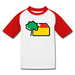 Kinder Baseball T-Shirt - B&C - Weiß/Rot