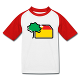 Kinder Baseball T-Shirt - B&C - Weiß/Rot