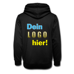 Unisex Schalkragen Hoodie - Beispiel-Logo - black