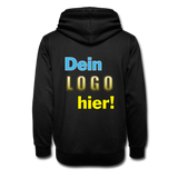 Unisex Schalkragen Hoodie - Beispiel-Logo - black