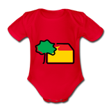 Baby Bio Kurzarm-Body - AKB-Logo - Rot