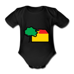 Baby Bio Kurzarm-Body - AKB-Logo - Schwarz