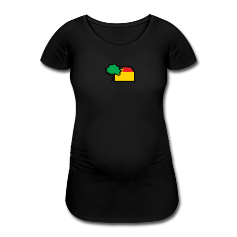 Frauen Schwangerschaft T-Shirt - AKB-Logo - Schwarz