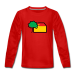 Kinder Premium Langarm Shirt - AKB-Logo - Rot