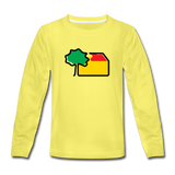 Kinder Premium Langarm Shirt - AKB-Logo - Gelb