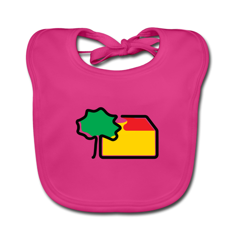 Baby Bio Lätzchen - AKB-Logo - Fuchsia