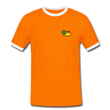 Männer Ring Shirt - AKB-Logo - Orange/Weiß