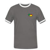 Männer Ring Shirt - AKB-Logo - Dunkelgrau/Weiß
