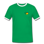 Männer Ring Shirt - AKB-Logo - Kelly Green/Weiß