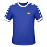 Männer Retro T-Shirt - AKB-Logo - Royal/Weiß