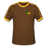 Männer Retro T-Shirt - AKB-Logo - Chocolate/Sun