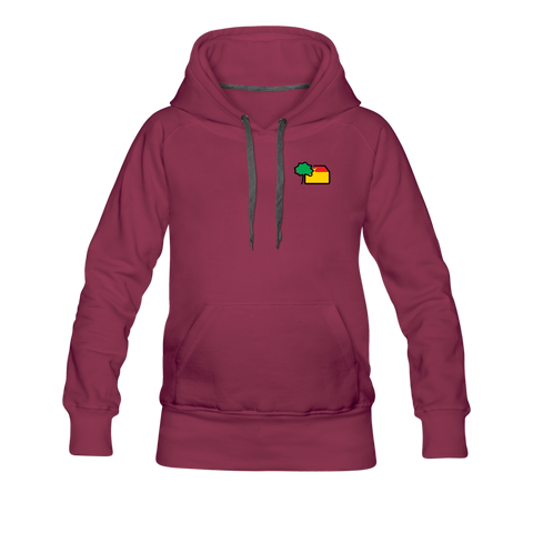 Frauen Premium Hoodie - AKB-Logo - Bordeaux