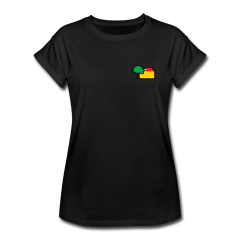 Frauen Übergröße T-Shirt - AKB-Logo - Schwarz