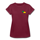 Frauen Übergröße T-Shirt - AKB-Logo - Bordeaux