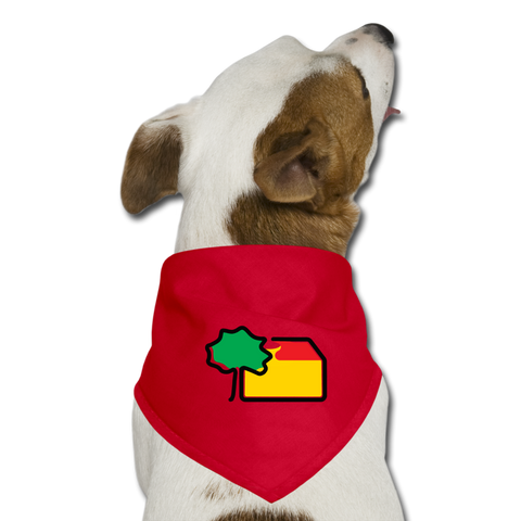 Hunde Bandana - AKB-Logo - Rot