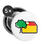 Buttons Medium 32 mm (5 Stk.) - AKB-Logo - Weiß