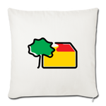 Sofa-Kissen 45x45cm - AKB-Logo - Naturweiß