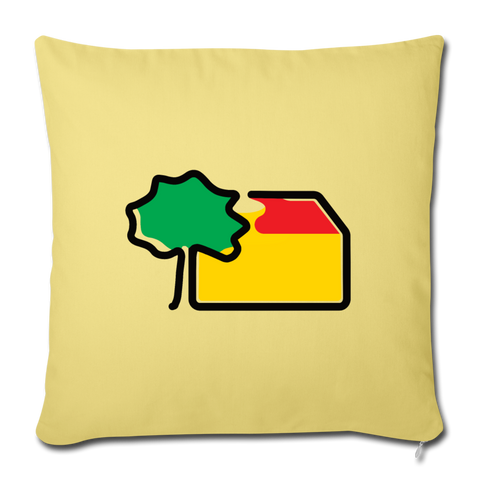 Sofa-Kissen 45x45cm - AKB-Logo - Hellgelb