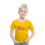 Kinder Premium T-Shirt - Meine Schule - girl - Sonnengelb