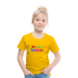 Kinder Premium T-Shirt - Meine Schule - girl - Sonnengelb