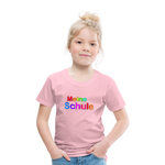 Kinder Premium T-Shirt - Meine Schule - girl - Hellrosa