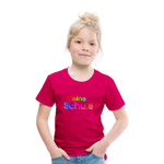 Kinder Premium T-Shirt - Meine Schule - girl - dunkles Pink