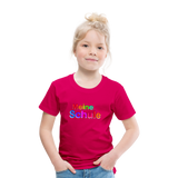 Kinder Premium T-Shirt - Meine Schule - girl - dunkles Pink