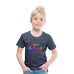 Kinder Premium T-Shirt - Meine Schule - girl - Blau meliert