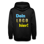 Unisex Schalkragen Hoodie - Beispiel-Logo - Schwarz