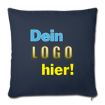 Sofa-Kissen 45x45 cm - Beispiel-Logo - Navy