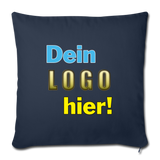 Sofa-Kissen 45x45 cm - Beispiel-Logo - Navy