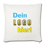 Sofa-Kissen 45x45 cm - Beispiel-Logo - Naturweiß