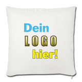 Sofa-Kissen 45x45 cm - Beispiel-Logo - Naturweiß