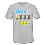 Männer T-Shirt von Fruit of the Loom - Beispiel-Logo - Grau meliert