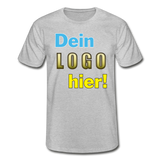 Männer T-Shirt von Fruit of the Loom - Beispiel-Logo - Grau meliert