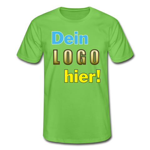 Männer T-Shirt von Fruit of the Loom - Beispiel-Logo - Hellgrün