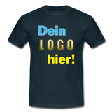 Männer T-Shirt von Gildan - Beispiel-Logo - Navy