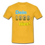 Männer T-Shirt von Gildan - Beispiel-Logo - Gelb