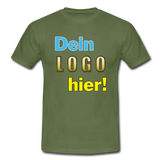 Männer T-Shirt von Gildan - Beispiel-Logo - Militärgrün