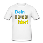 Männer Slim Fit T-Shirt von Stedman - Beispiel-Logo - Weiß