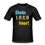 Männer Slim Fit T-Shirt von Stedman - Beispiel-Logo - Schwarz