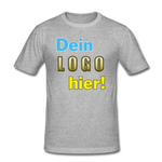 Männer Slim Fit T-Shirt von Stedman - Beispiel-Logo - Grau meliert